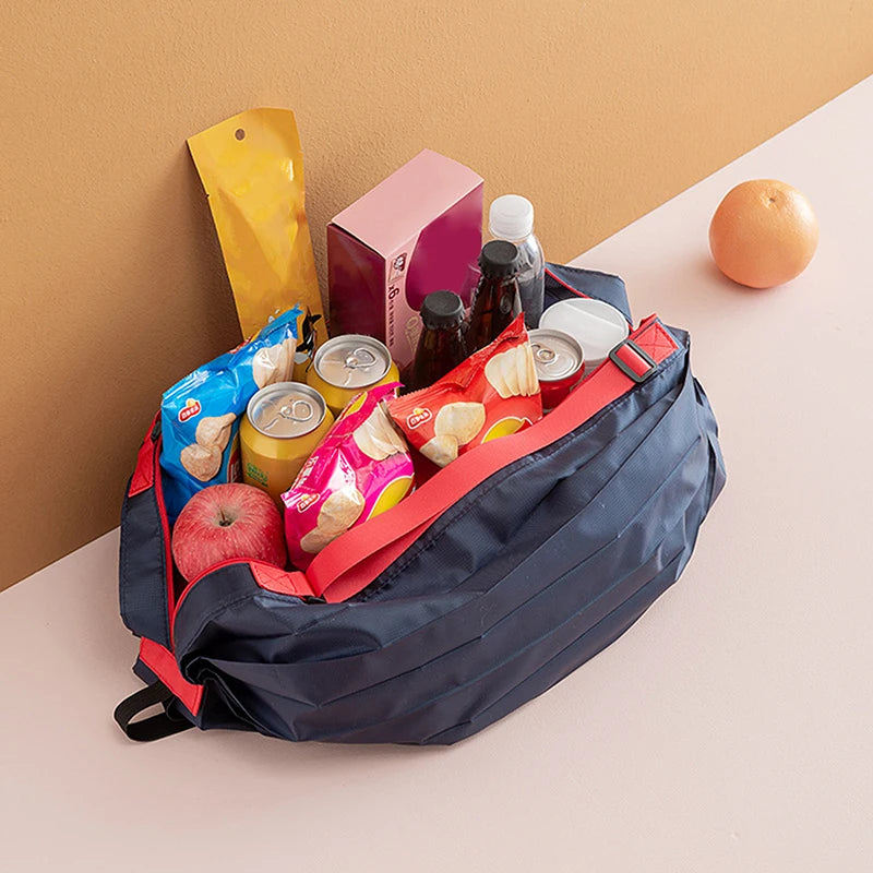 Foldable Large Travel Storage Tote Handbag with Handle