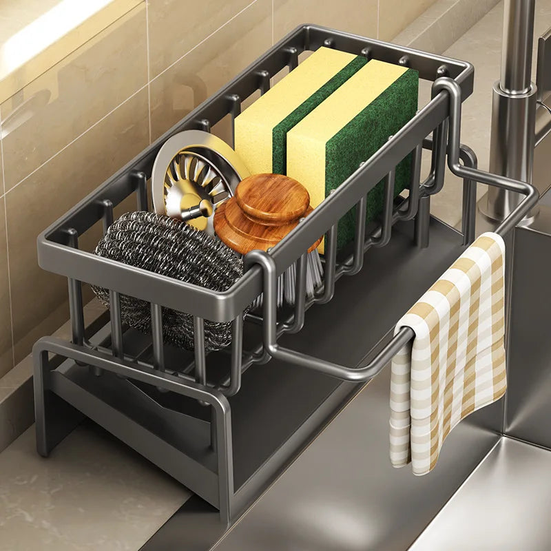 Self-Draining Kitchen Sink Organizer