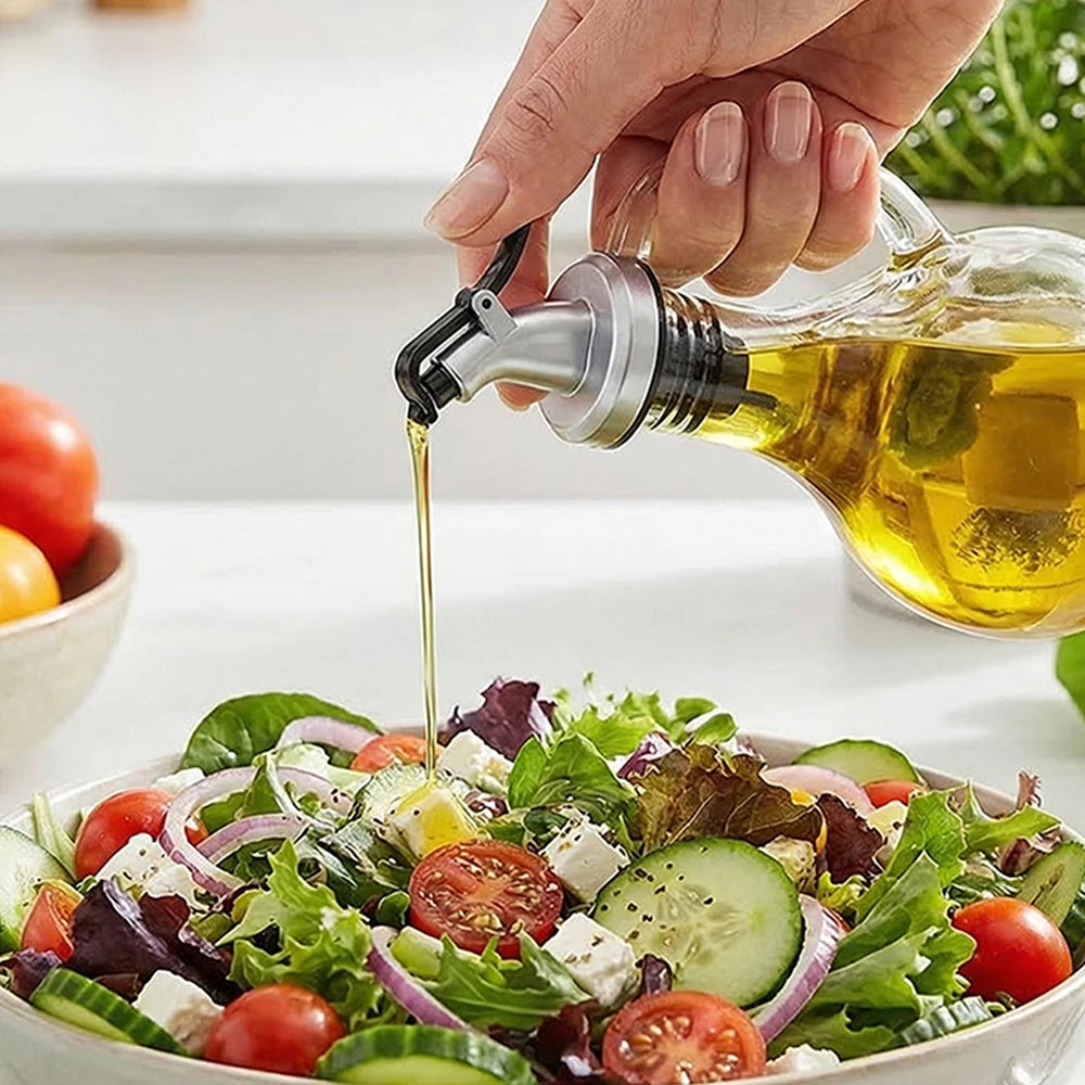 Leak-Proof Oil & Vinegar Pour Spout – Precision Bottle Dispenser for Cooking, Sauces & Salad Dressing