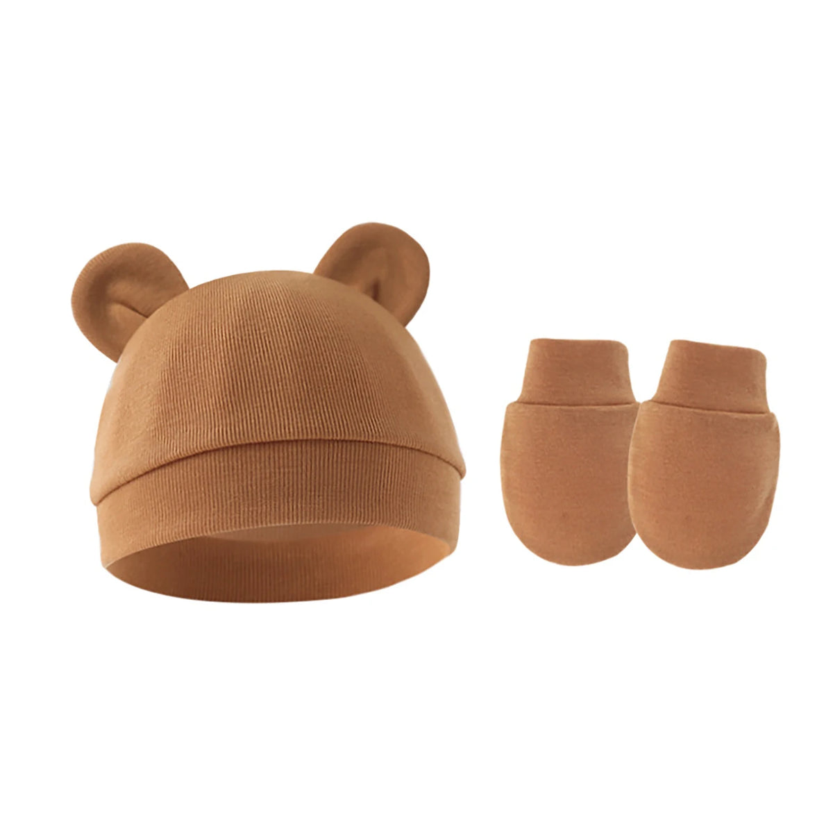 Cute Bear Ears Baby Beanie Hat – Soft Cotton Infant Cap 0-12 Months
