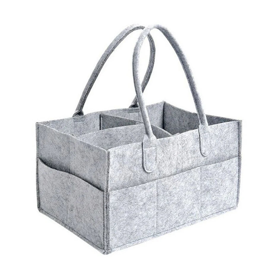 Felt Diaper Caddy Organizer – Large Capacity