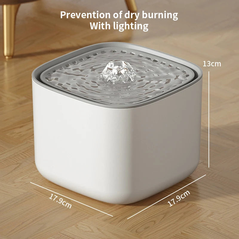 3L Automatic Cat Water Fountain - USB Quiet Pet Water Dispenser with Filter, Large Capacity