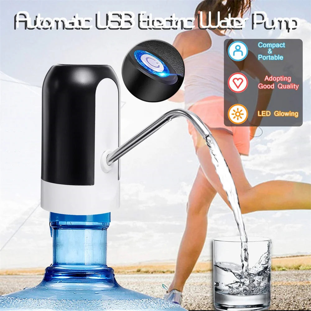USB Rechargeable Automatic Water Bottle Pump – Portable Electric Water Dispenser