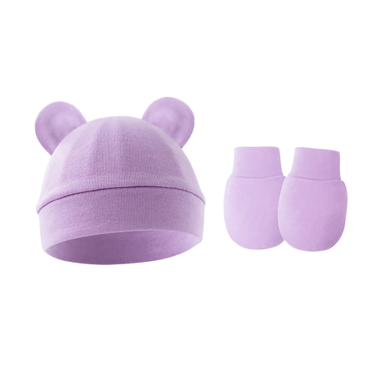 Cute Bear Ears Baby Beanie Hat – Soft Cotton Infant Cap 0-12 Months
