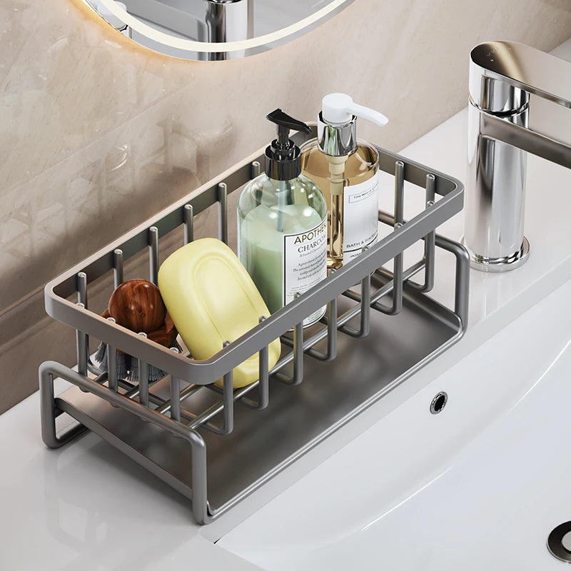 Kitchen Sink Caddy – Sponge Holder & Drain Rack