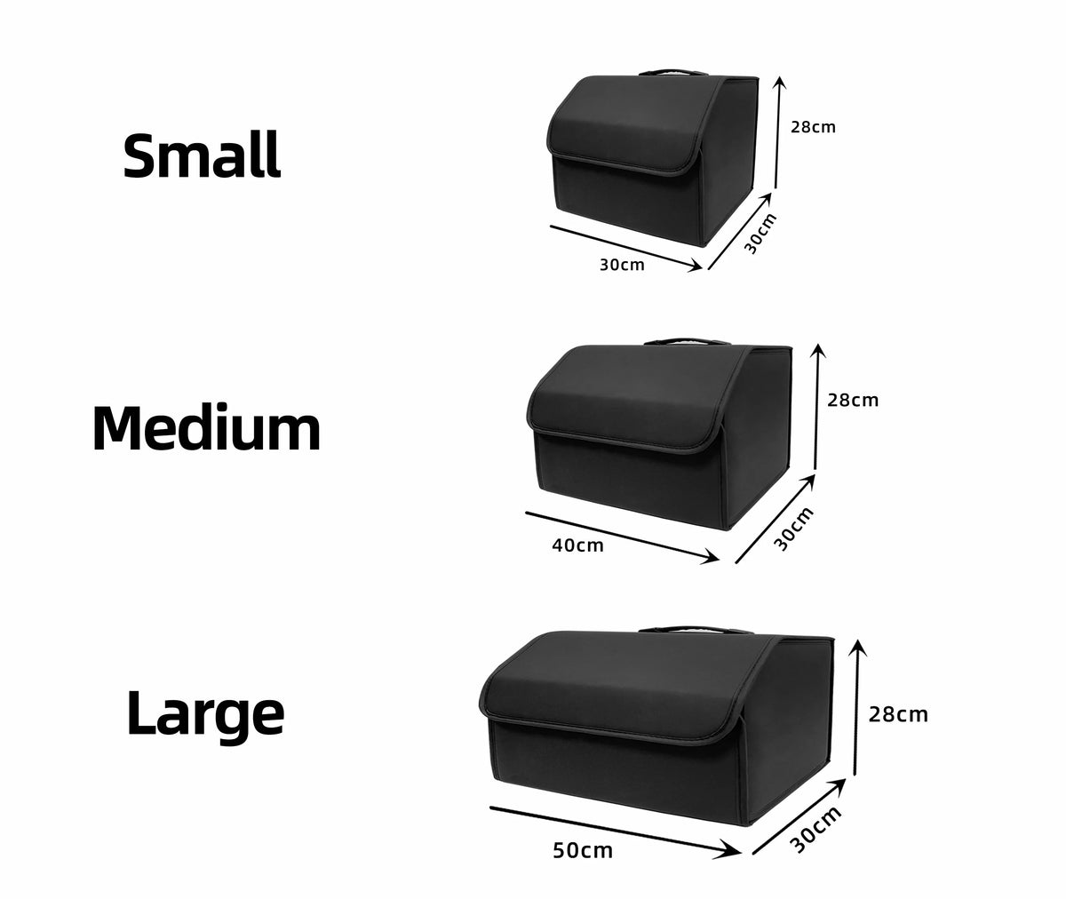 PU Leather Car Trunk Organizer