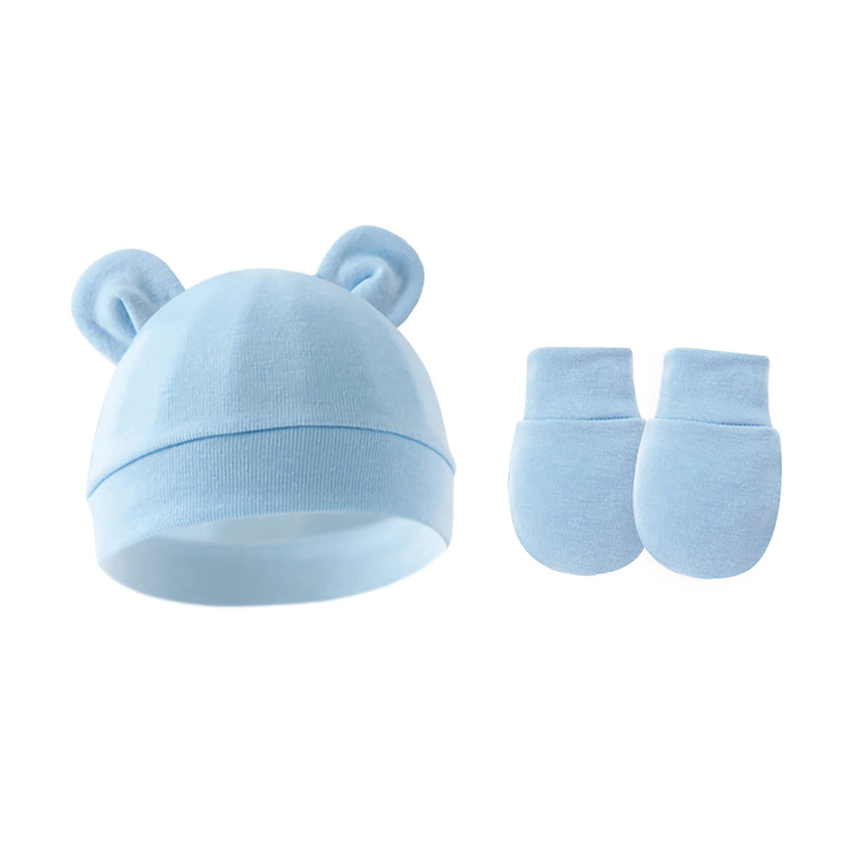 Cute Bear Ears Baby Beanie Hat – Soft Cotton Infant Cap 0-12 Months
