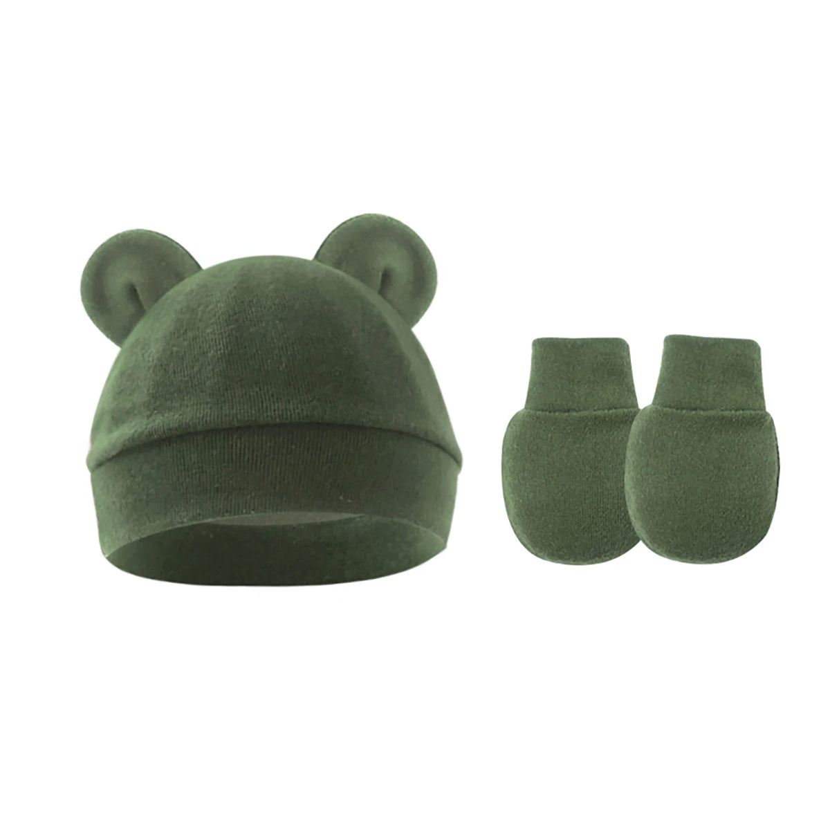 Cute Bear Ears Baby Beanie Hat – Soft Cotton Infant Cap 0-12 Months