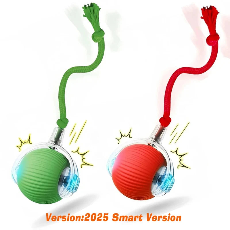 Interactive Red Tail Ball Cat Toy with Sound – 2026 Version, Wiggle & Chase Ball for Kittens & Cats