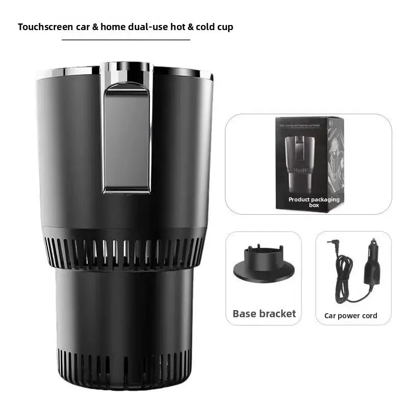 Car Smart Hot & Cold Cup Holder – Electric Beverage Warmer & Cooler for Travel, Coffee, Soda & Drinks | Auto 12V Plug-in