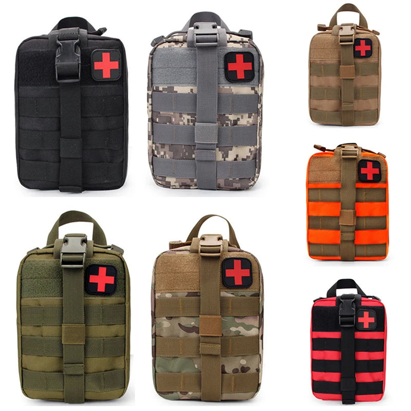 Tactical Outdoor First Aid Kit – Compact Emergency Medical Pouch for Camping, Hiking, Travel & Vehicle Safety