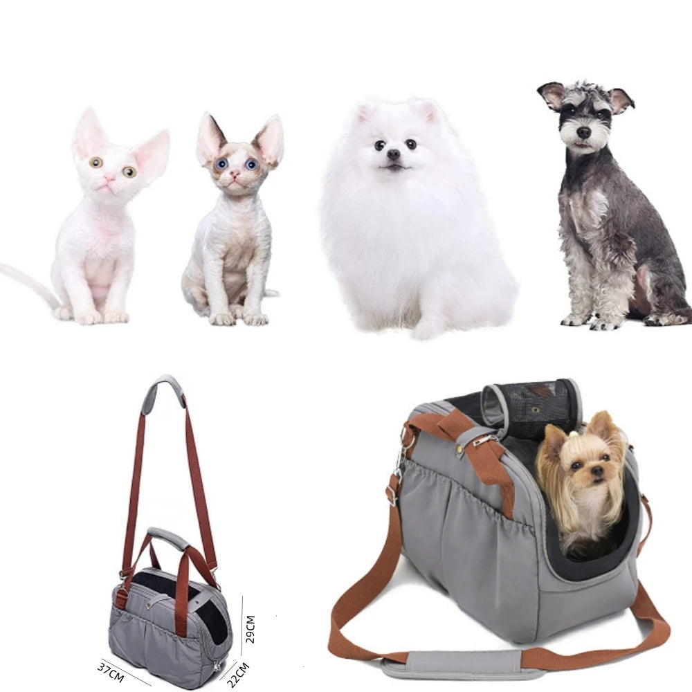Portable 3-in-1 Pet Travel Carrier & Car Seat – Soft-Sided Portable Dog & Cat Travel Bag
