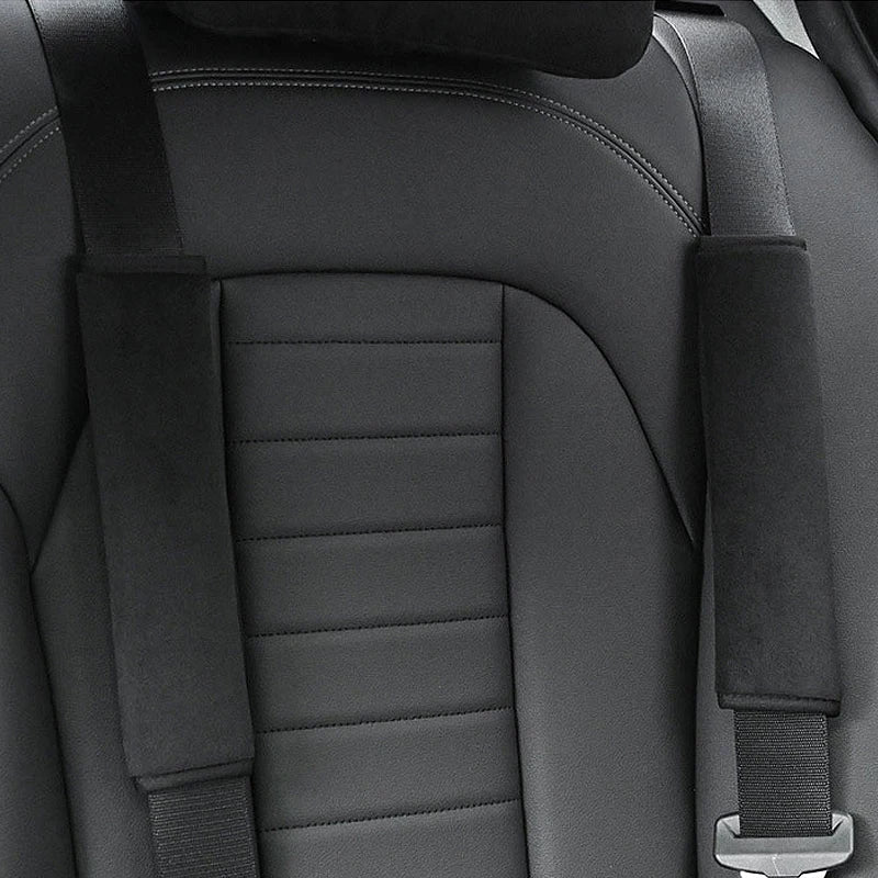 ComfortRide™ Seat Belt Shoulder Pads (2-Pack) - Soft Cushion Covers for Adults & Kids