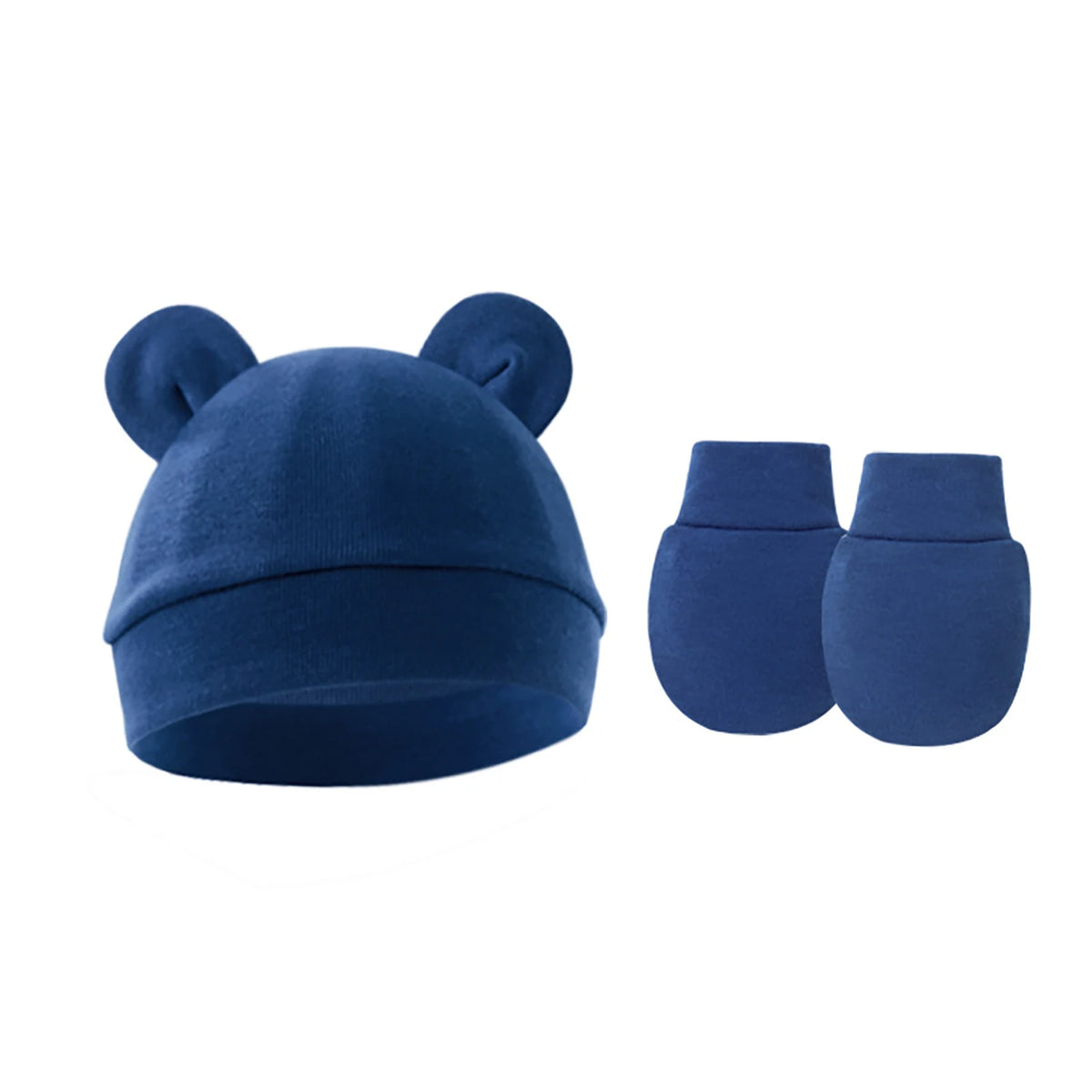Cute Bear Ears Baby Beanie Hat – Soft Cotton Infant Cap 0-12 Months