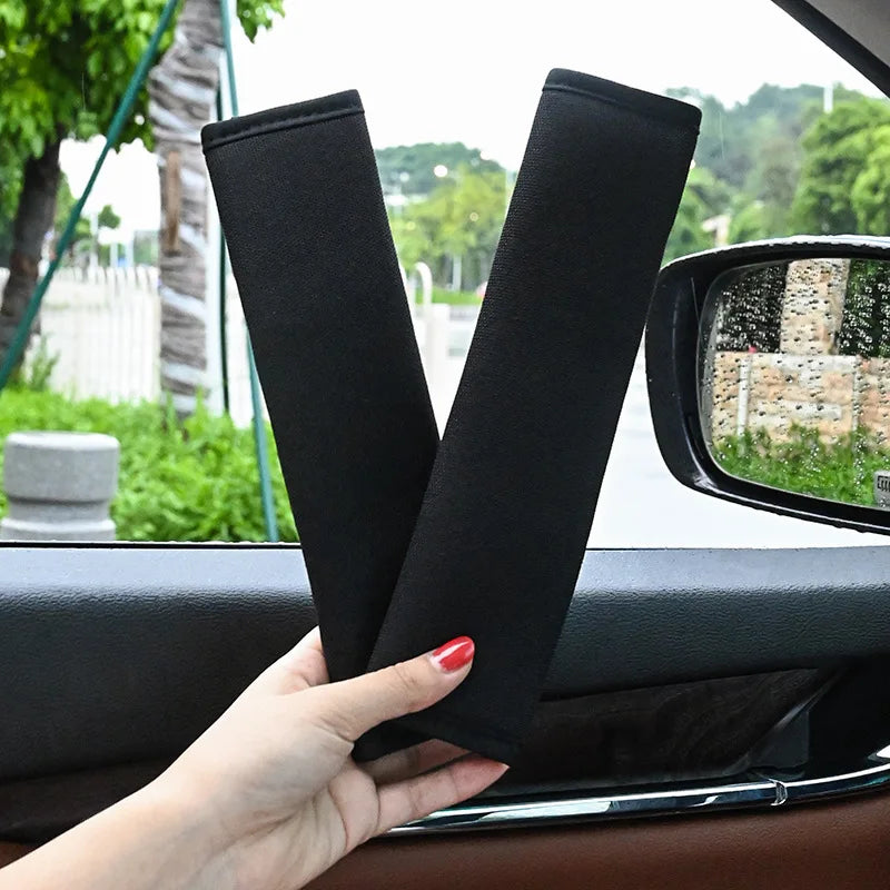 ComfortRide™ Seat Belt Shoulder Pads (2-Pack) - Soft Cushion Covers for Adults & Kids