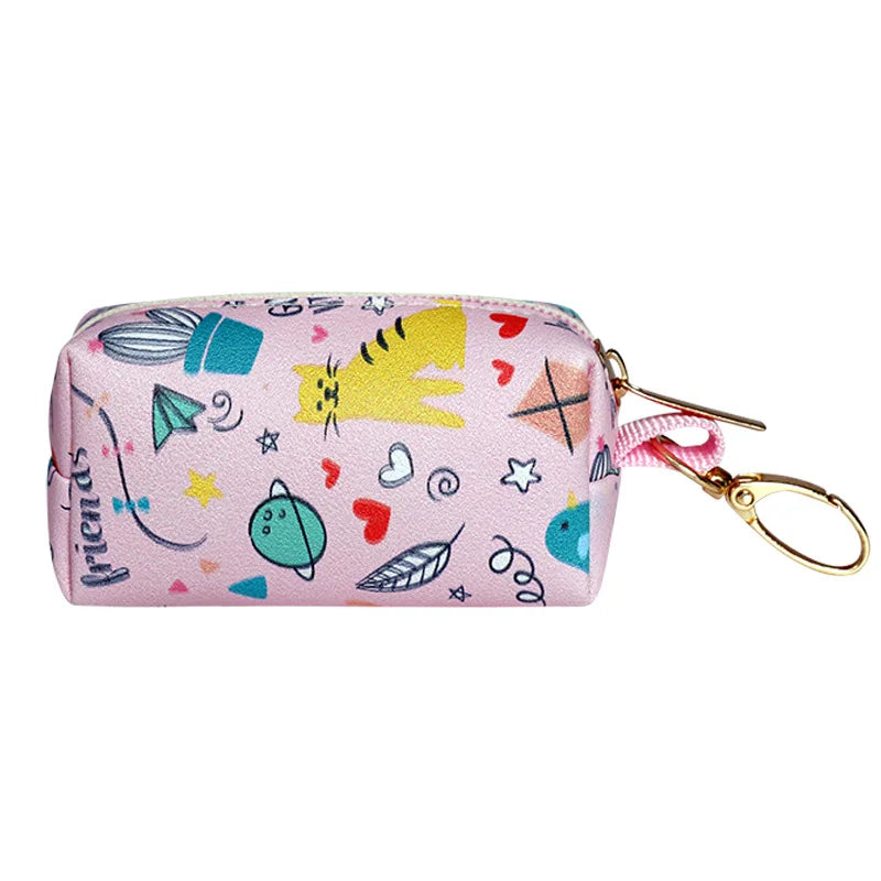 Premium Dog Poop Bag Holder with Leash Attachment