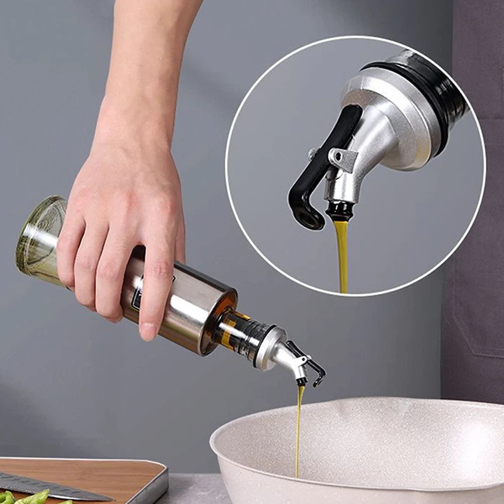 Leak-Proof Oil & Vinegar Pour Spout – Precision Bottle Dispenser for Cooking, Sauces & Salad Dressing