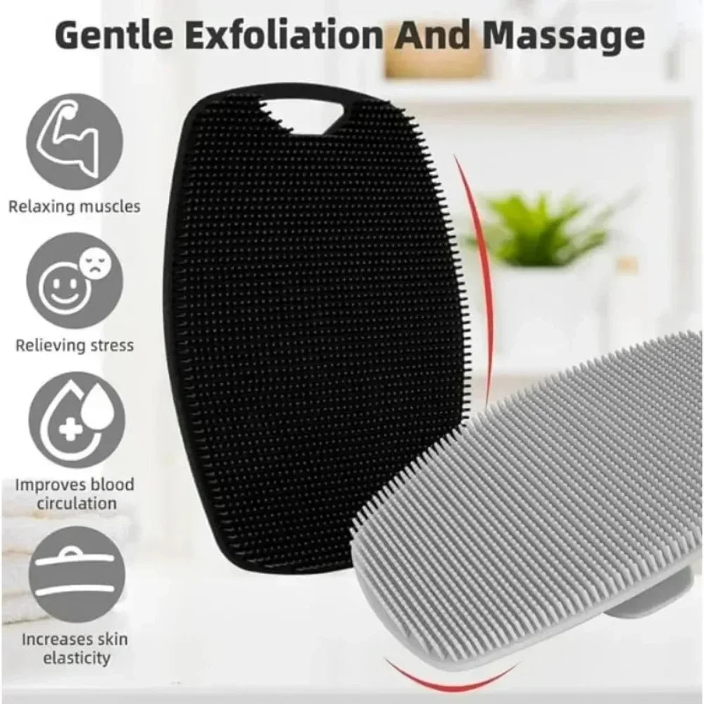 Soft Silicone Body Cleansing Brush – Exfoliating Shower Scrub & Massage Tool for Deep Cleansing & Skin Renewal