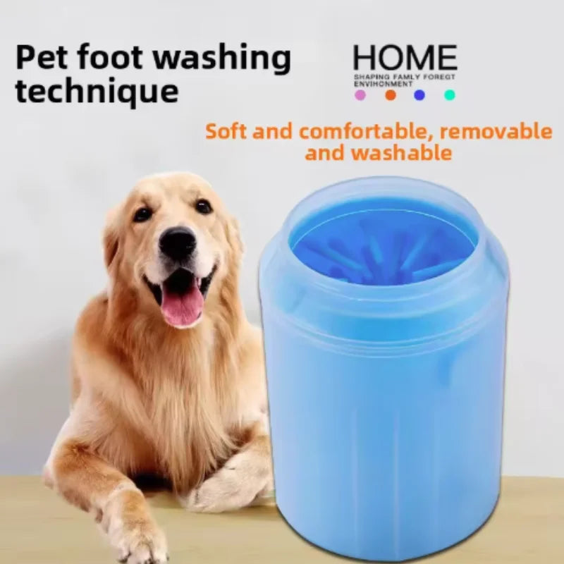 CleanPaws™ Portable Dog Paw Cleaner Cup – Quick Mud & Dirt Remover