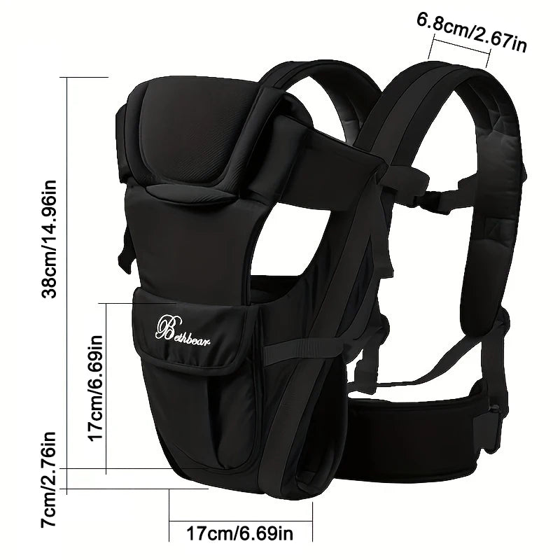 4-in-1 Ergonomic Baby Carrier | Newborn to Toddler Sling Backpack