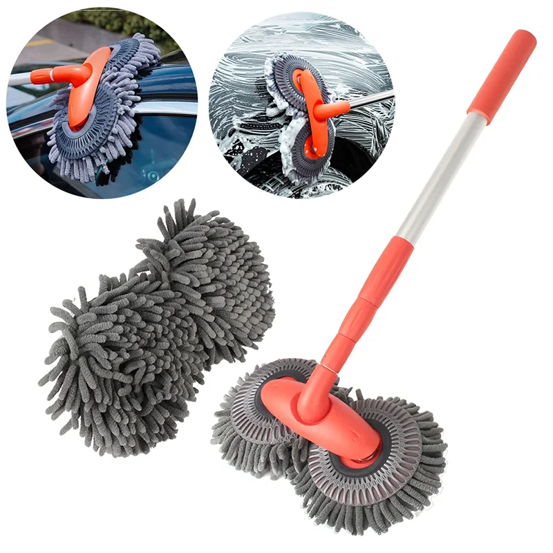 Telescopic Car Wash Mop & Brush
