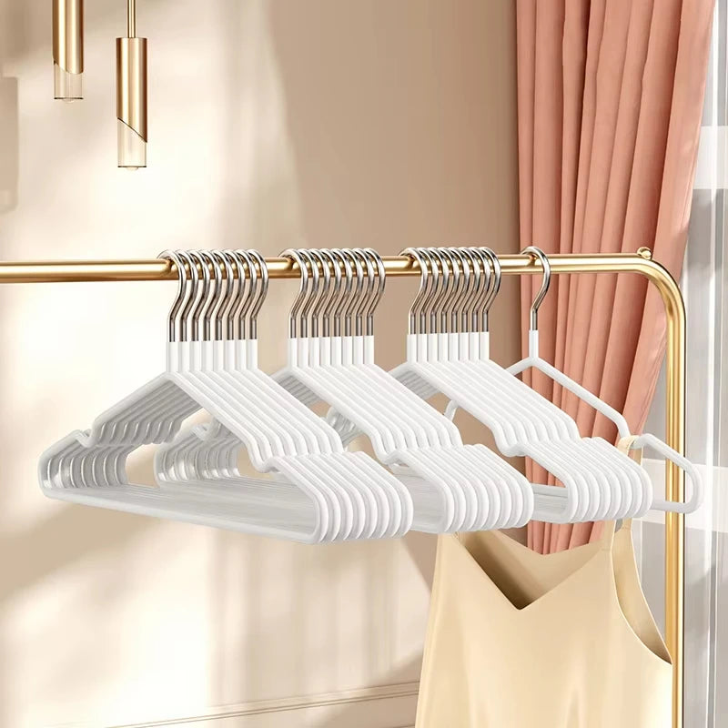 10-Pack Non-Slip Metal Clothes Hangers