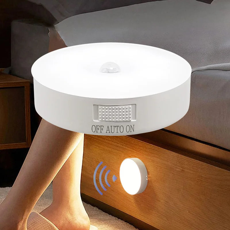 USB Rechargeable Motion Sensor Night Light – Wireless LED Closet, Cabinet & Hallway Light