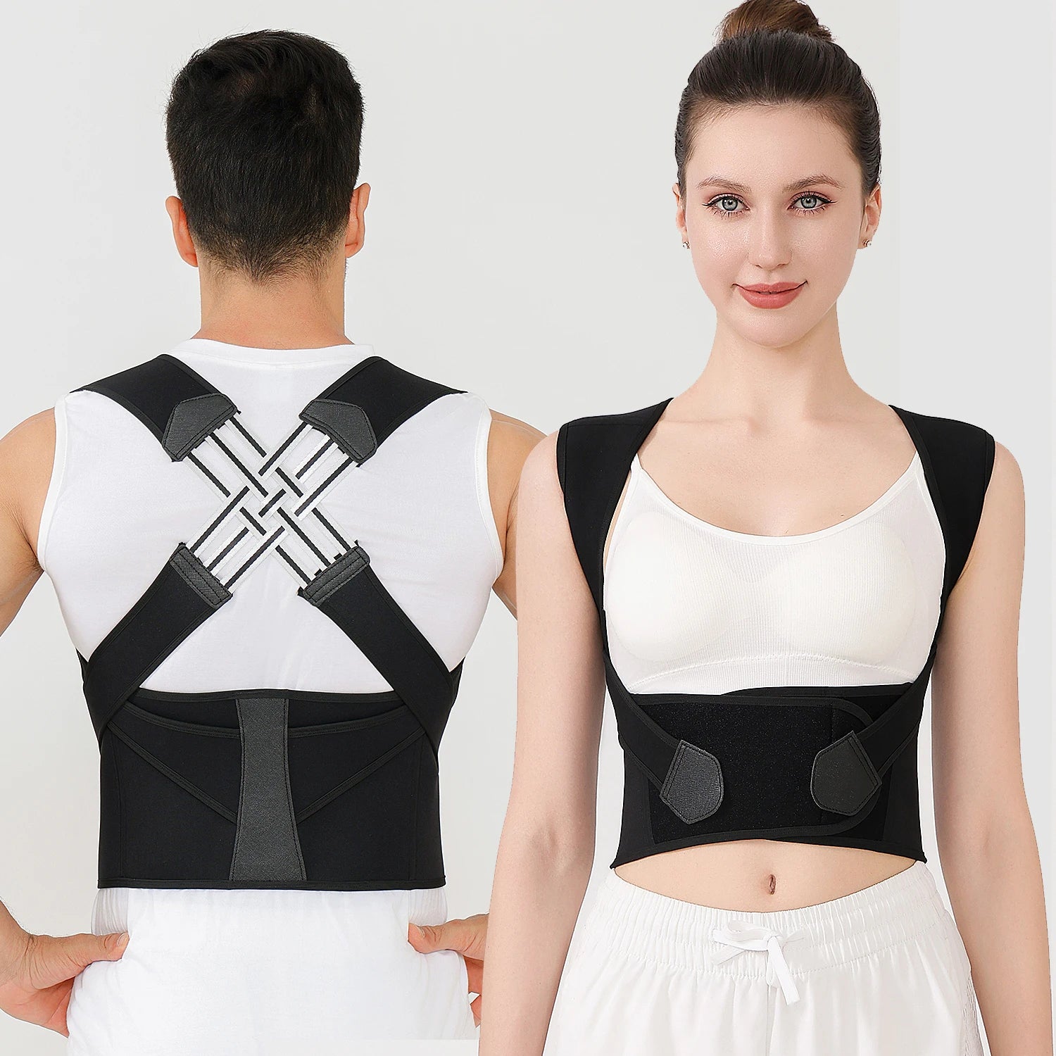 Adjustable Posture Corrector Back Brace for Men & Women – Upper Back & Shoulder Support