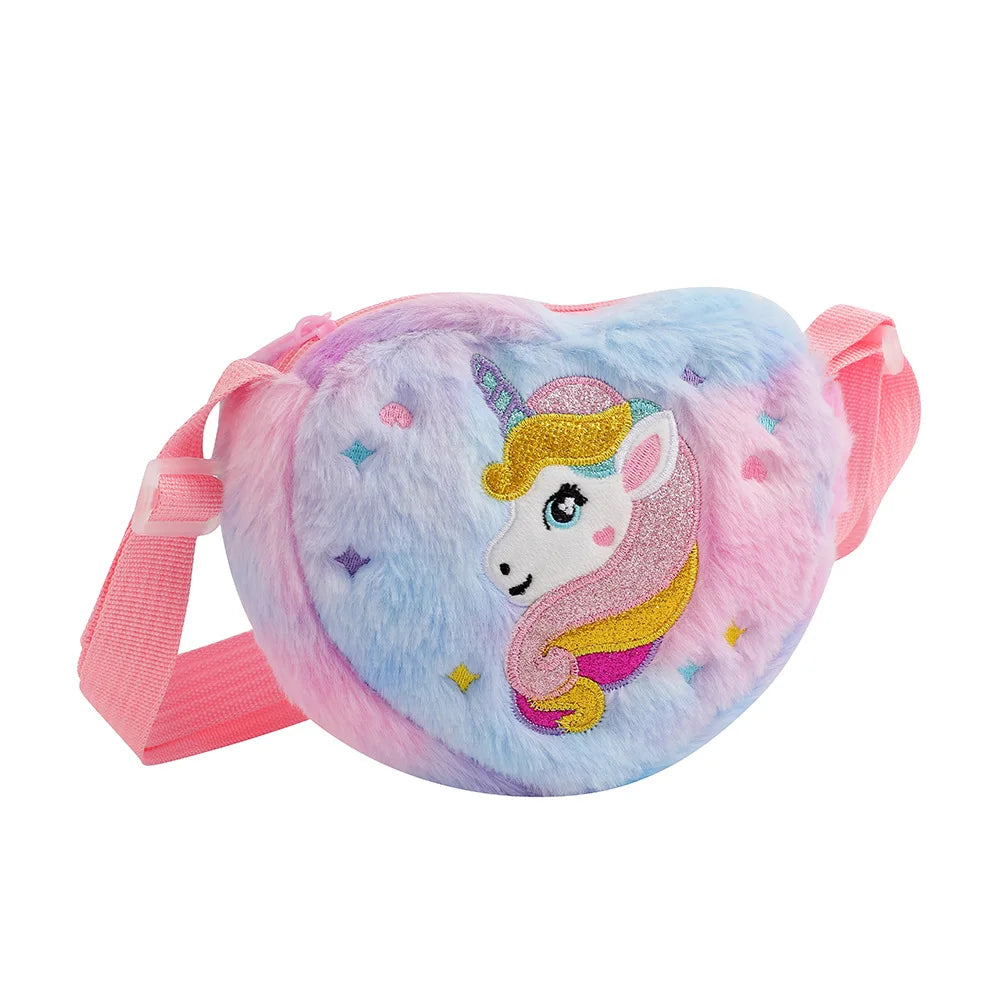Unicorn Crossbody Bag for Girls - Kids Shoulder Purse Handbag