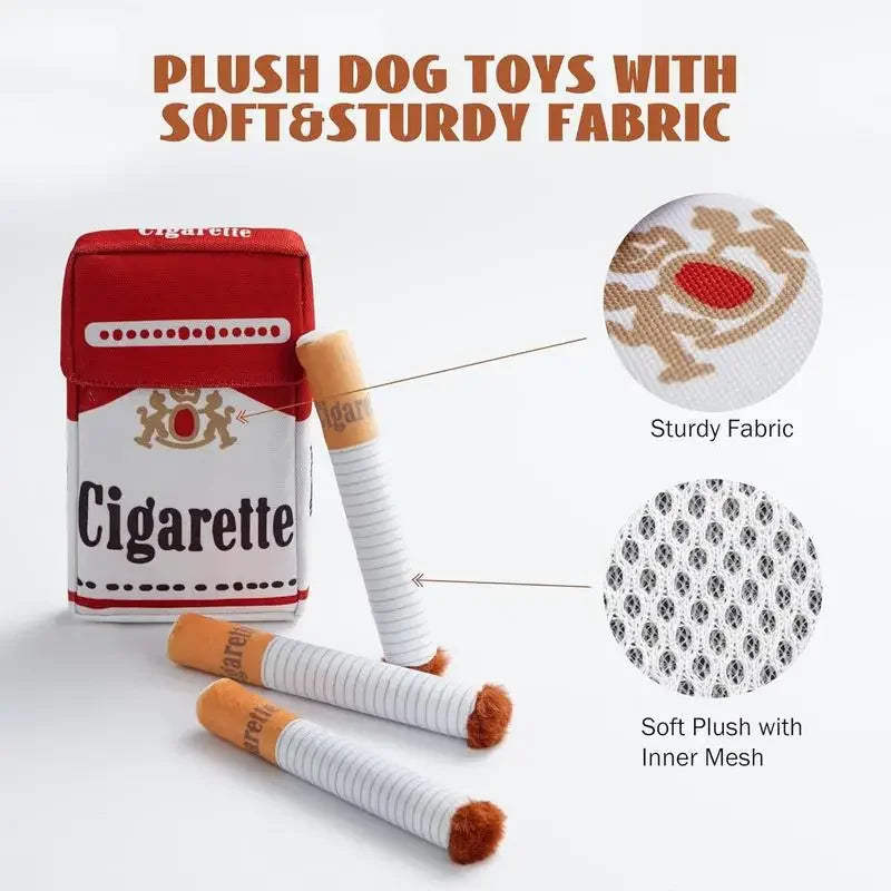 CloudRest™ Funny Interactive Plush Cigarette Dog Toy