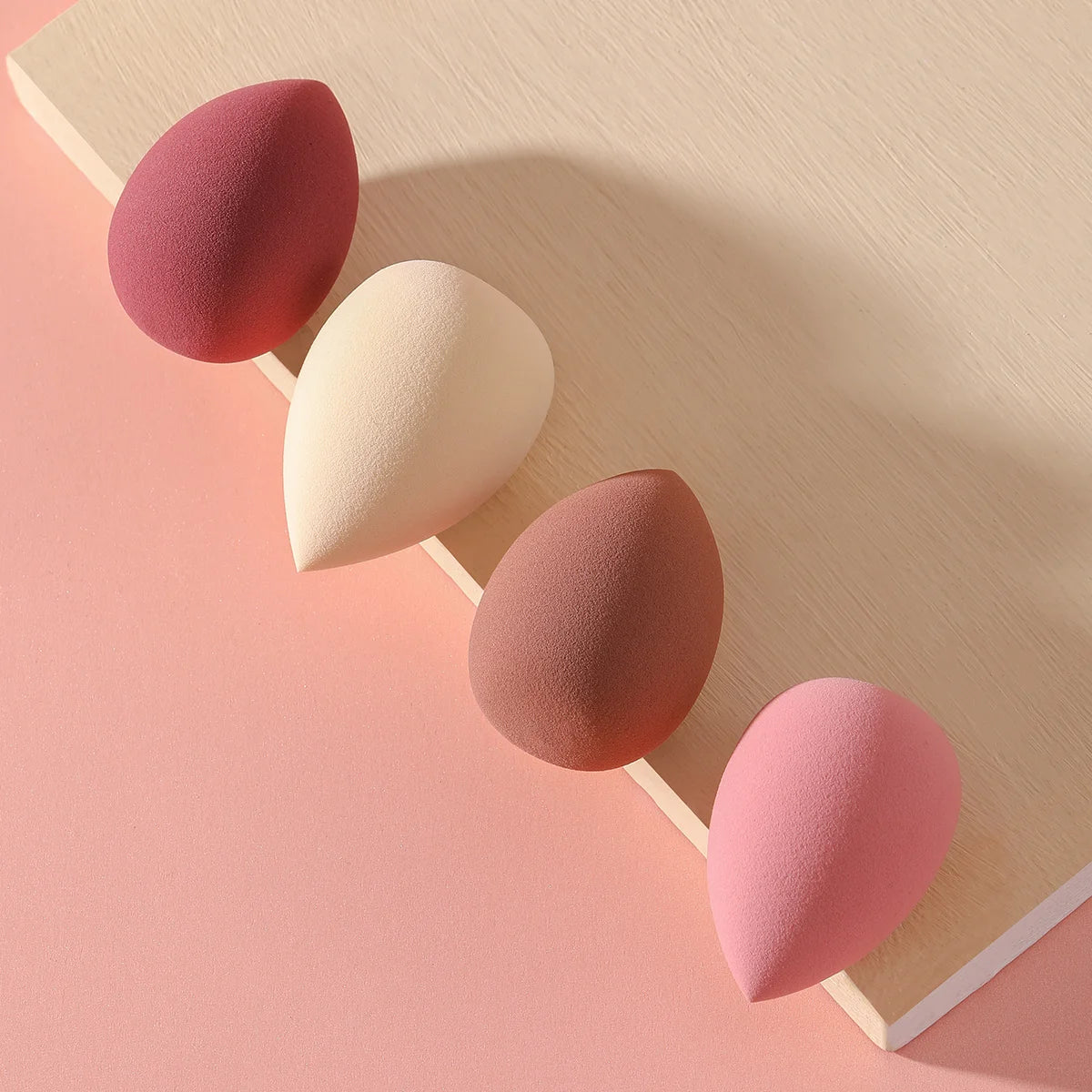 4 Pcs Beauty Egg Makeup Sponge Blenders Set – Soft Foundation Applicator, Beauty Sponges for Flawless Makeup