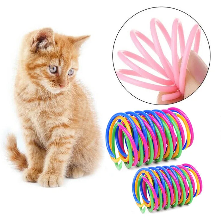 Interactive Cat Spring Toy Set (4–20 Pieces)