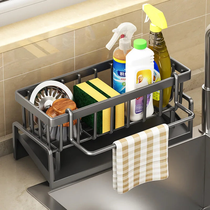 Self-Draining Kitchen Sink Organizer
