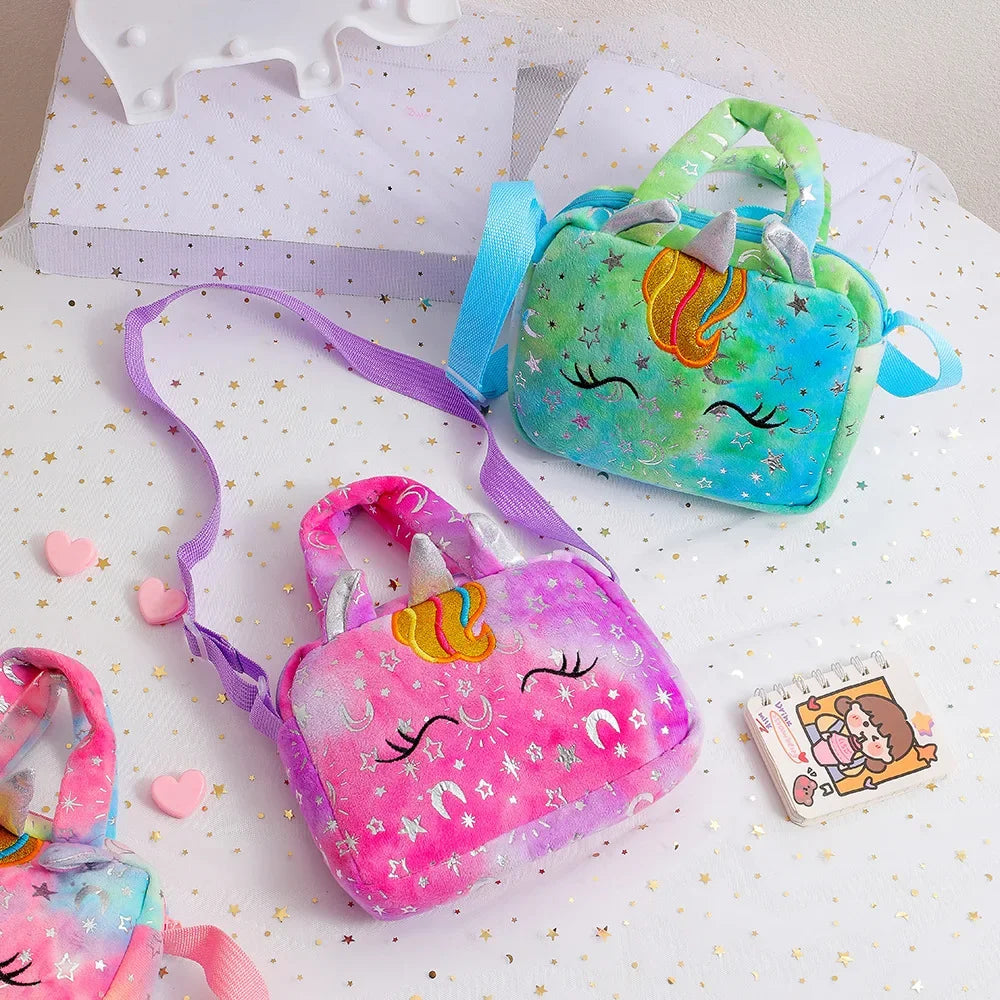 Unicorn Crossbody Bag for Girls - Kids Shoulder Purse Handbag