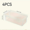 4-Pack Clear Storage Organizer Boxes
