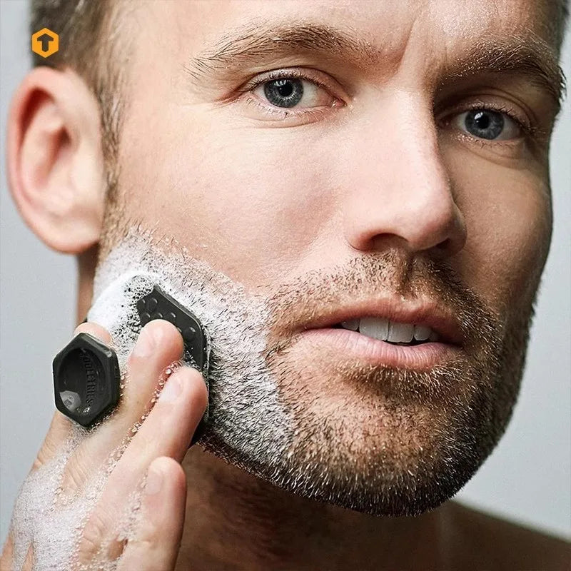 Men’s Silicone Facial Cleansing Brush – Deep Clean Shave Scrubber & Face Massager for Daily Skincare