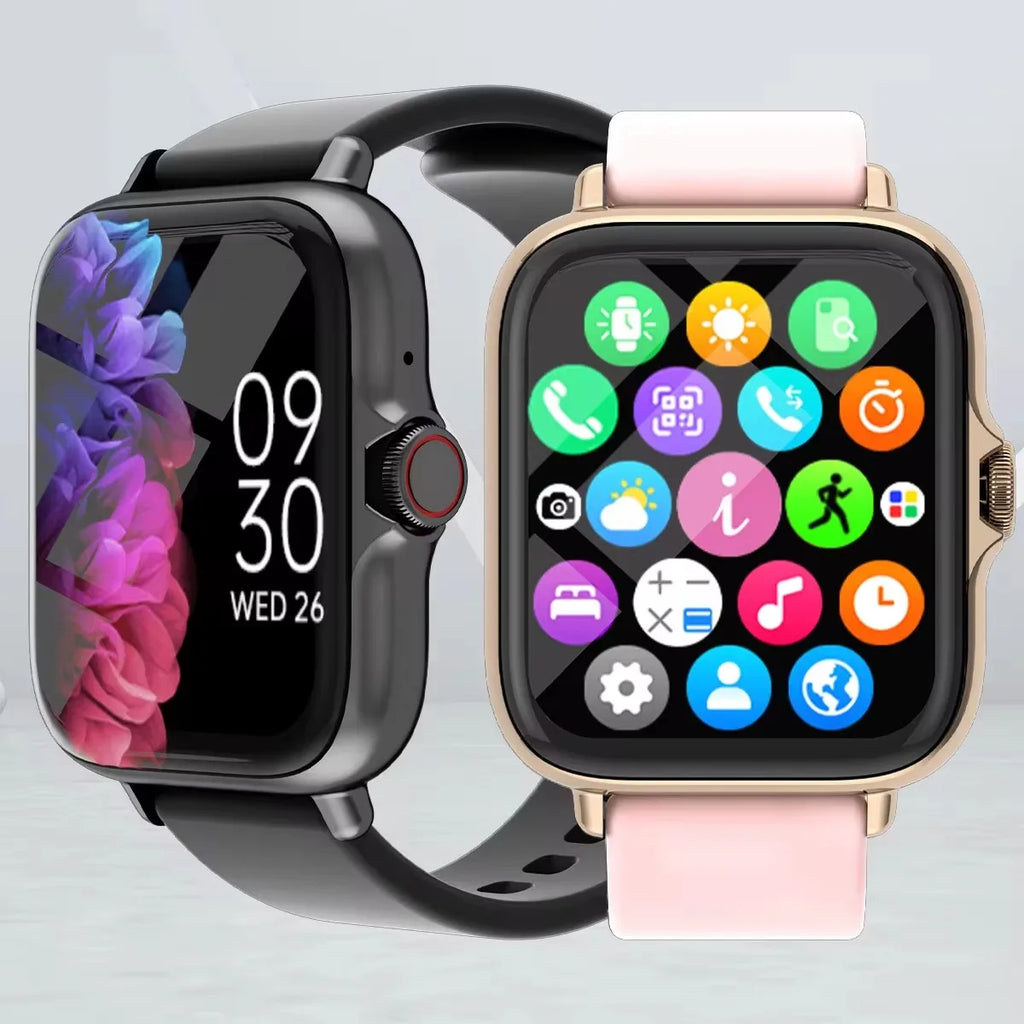 1.83" Waterproof Smart Watch for Men & Women – Bluetooth Call, Message Reply, Heart Rate & Sleep Monitor, Fitness Tracker with Pedometer for iPhone & Android
