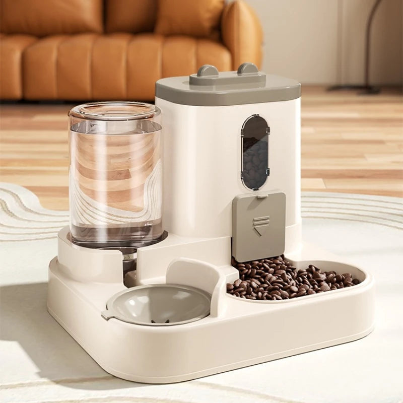 Automatic Gravity Pet Feeder & Water Dispenser Set for Cats & Small Dogs
