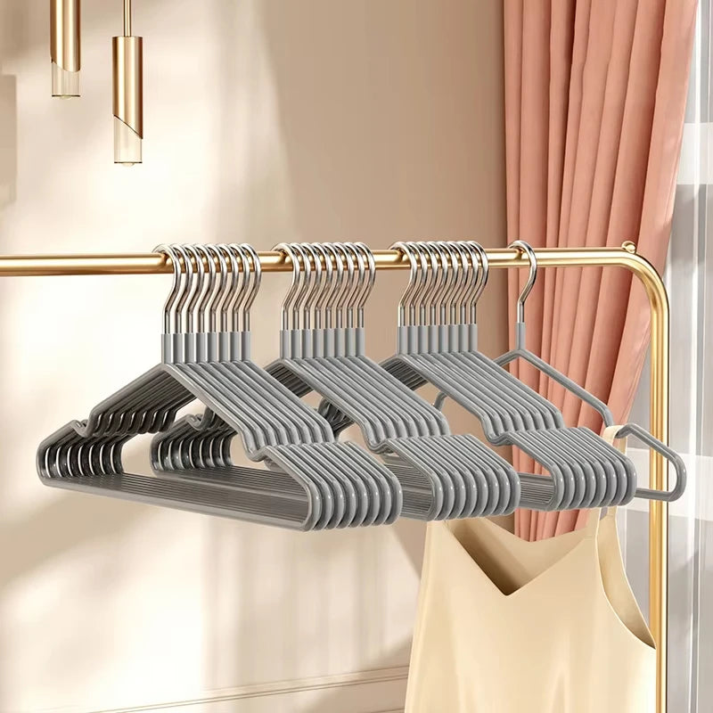 10-Pack Non-Slip Metal Clothes Hangers