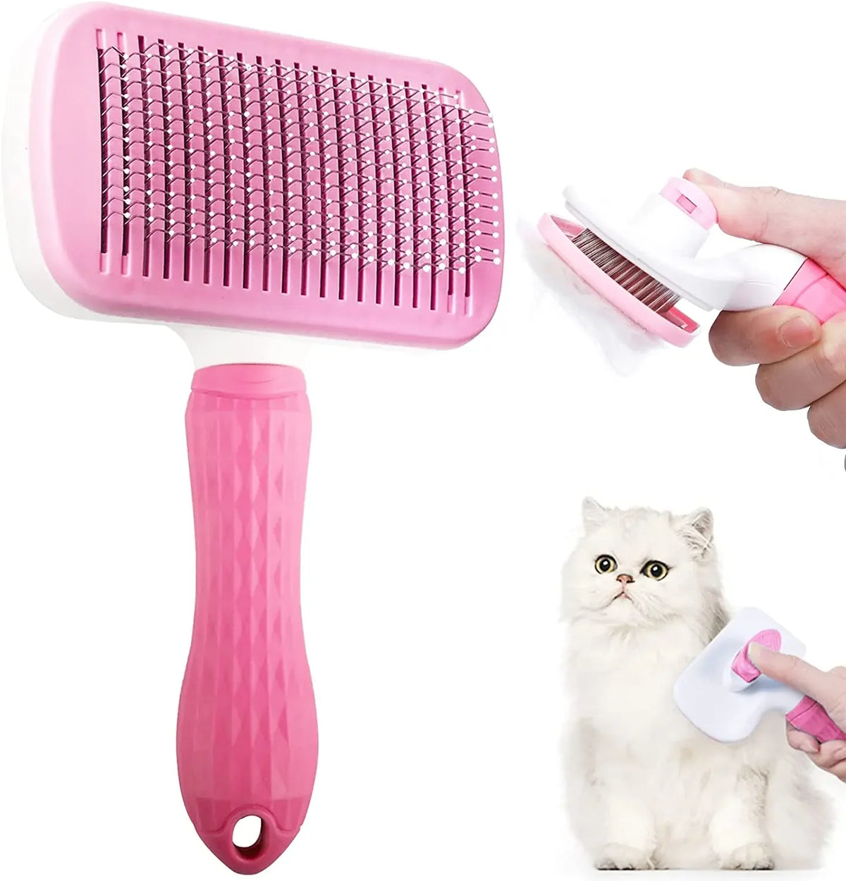 CloudRest™ Self-Cleaning Pet Slicker Brush
