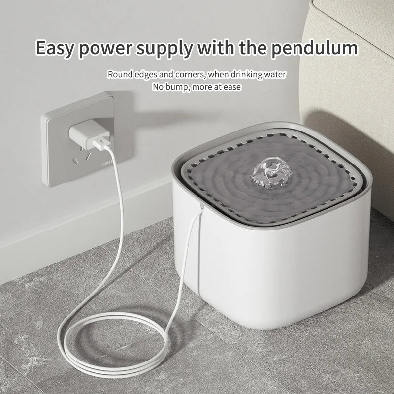 3L Automatic Cat Water Fountain - USB Quiet Pet Water Dispenser with Filter, Large Capacity