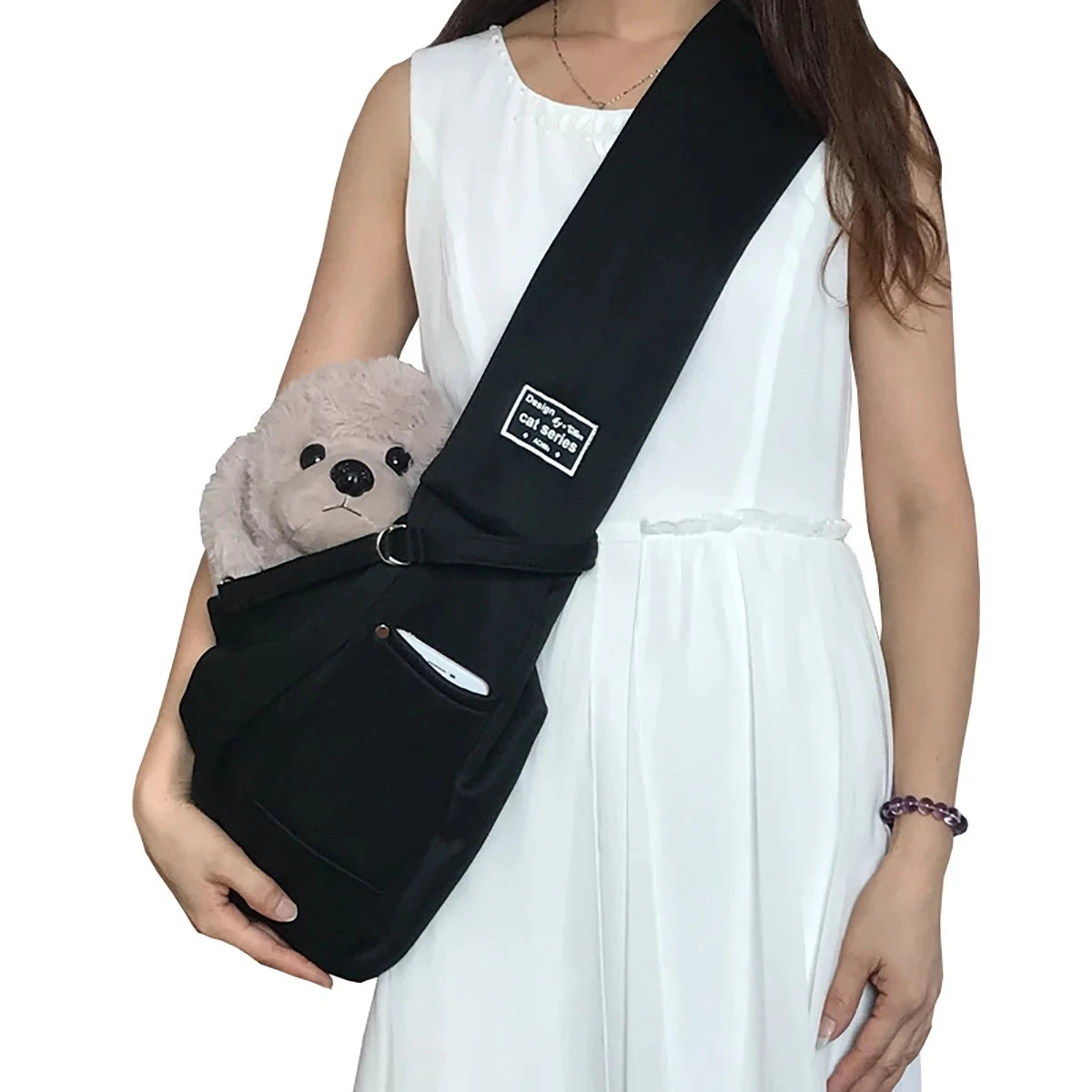 Luxury Pet Sling Carrier | Comfortable Shoulder Travel Bag for Small Dogs, Puppies & Cats
