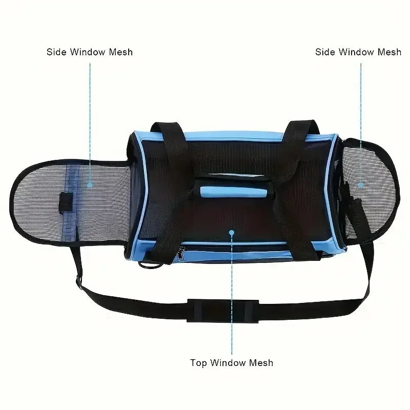 Airline Approved Portable Foldable Pet Carrier For Small Dogs & Cats