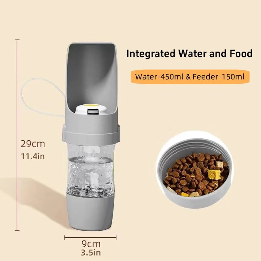 TravelPaws™ Portable Pet Water & Food Bottle