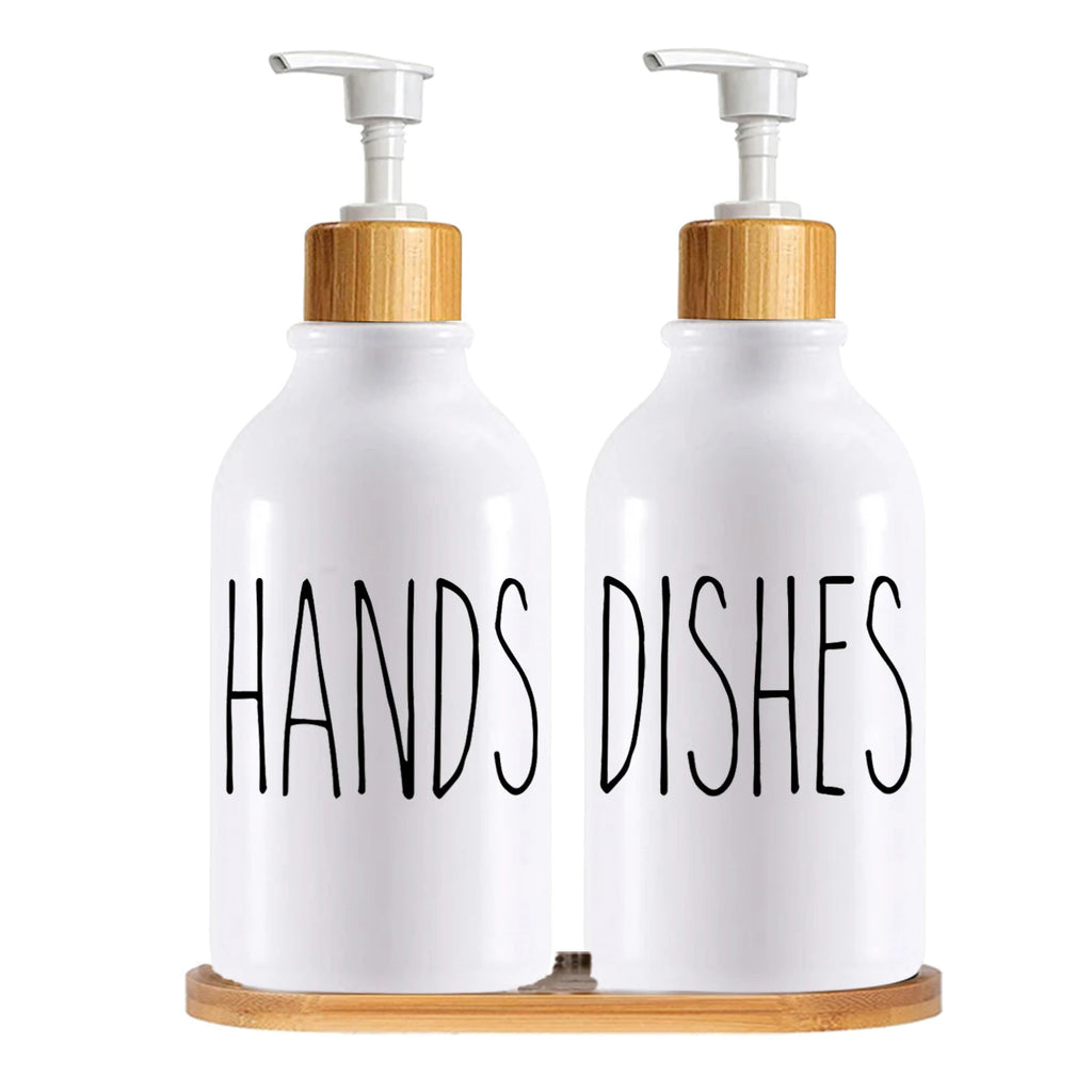Farmhouse Hand & Dish Soap Dispenser Set