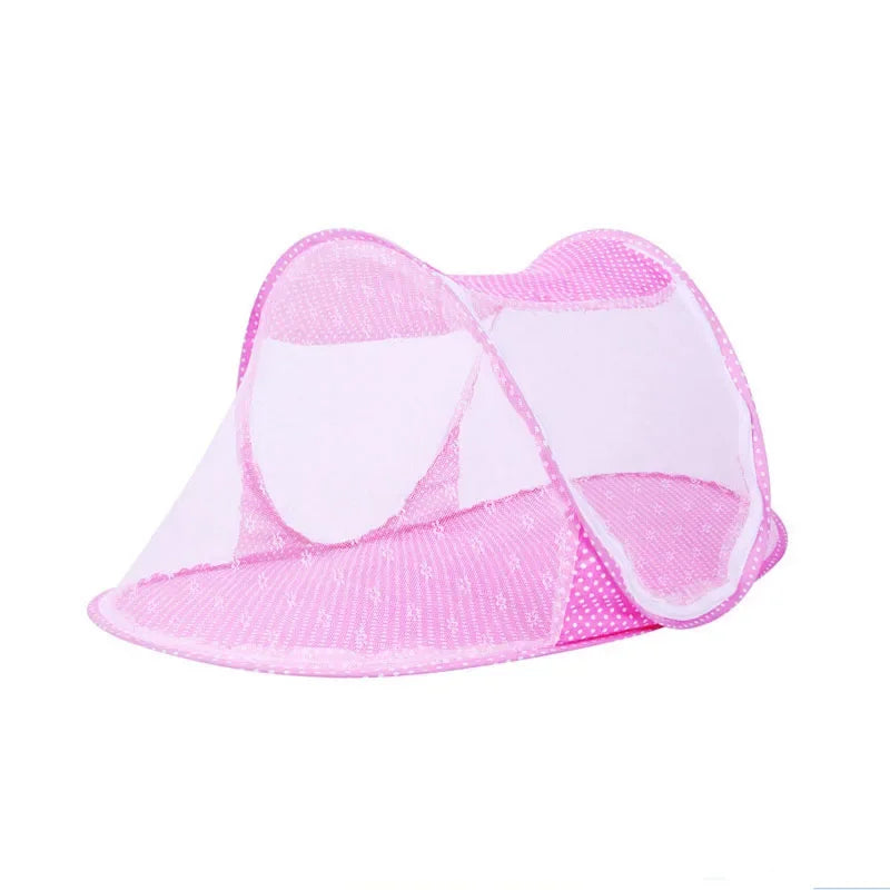 DreamNest™ Foldable Baby Travel Bed with Mosquito Net