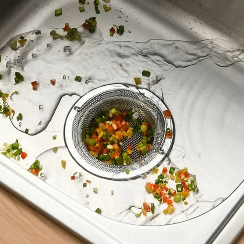Stainless Steel Sink Strainer – Food & Hair Catcher