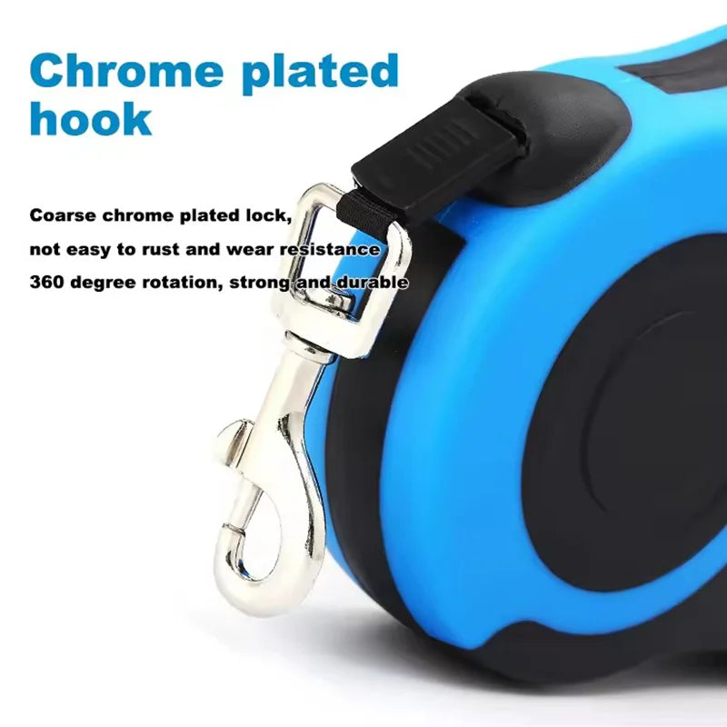 FlexWalk™ Retractable Dog Leash – 3M/5M Adjustable Lead