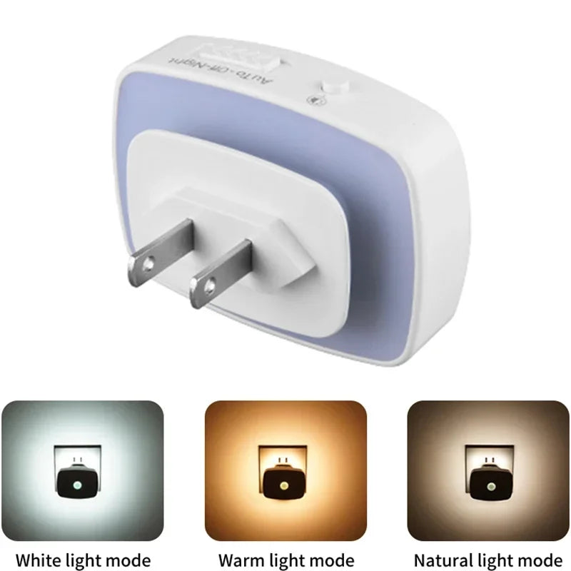 Motion Sensor LED Night Light Plug-in – Automatic Infrared Smart Sensor Wall Lamp for Bedroom, Bathroom, Hallway, Kitchen & Kids Room (110V/220V)