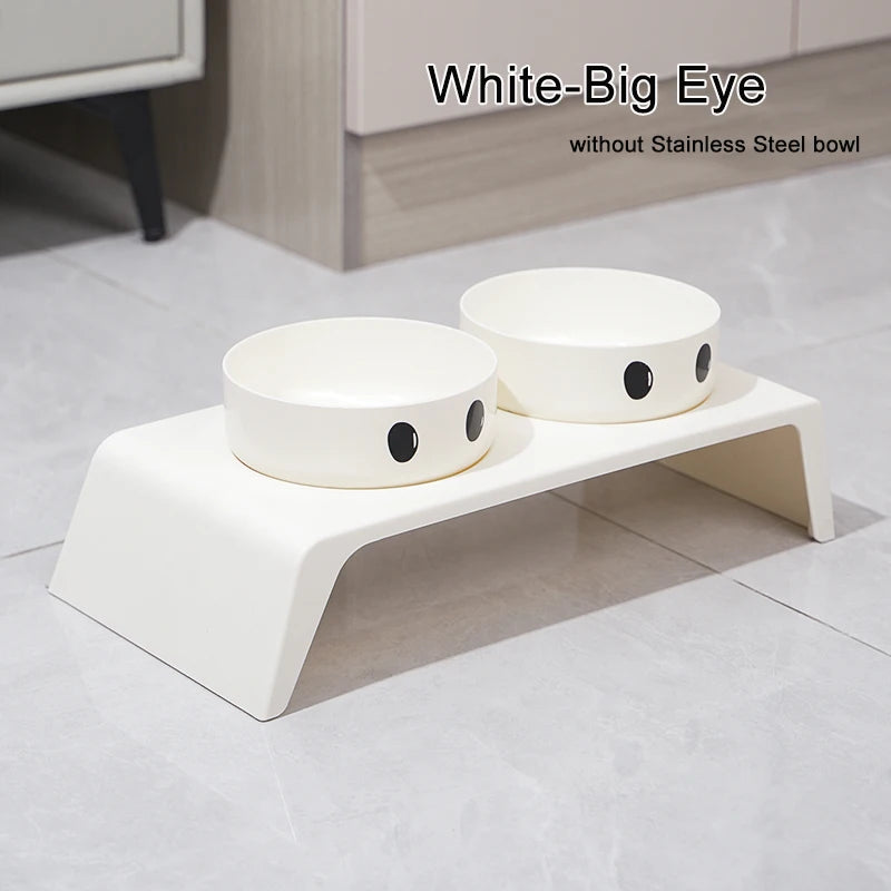 Elevated Pet Feeder with Double Stainless Steel Bowls